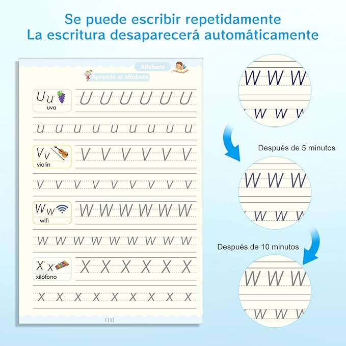 📒 Magicbook! - Set de Caligrafia x 4 Cuadernos