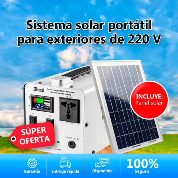 PowerGo 12000 o 24000 Mah Generador Solar Portatil