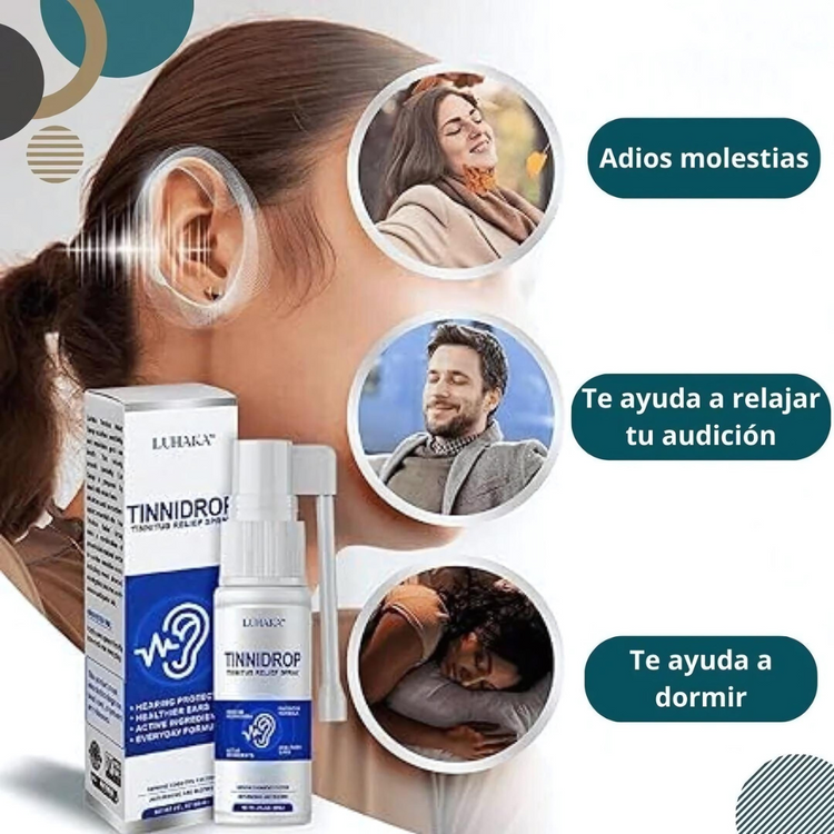 Oferta 2 x 1 TinniPure Spray Alivio del Tinnitus para el Zumbido en los Oídos