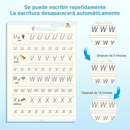 📒 Magicbook! - Set de Caligrafia x 4 Cuadernos