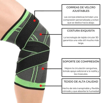 RODILLERA FLEXIBLE DEPORTIVO DOBLE BANDA