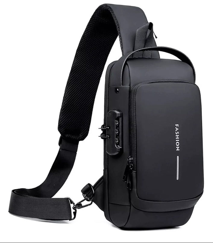 BOLSO INTELIGENTE NEGRO ANTIROBO CON PUERTO USB