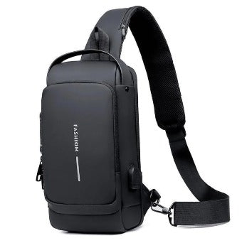 BOLSO INTELIGENTE NEGRO ANTIROBO CON PUERTO USB